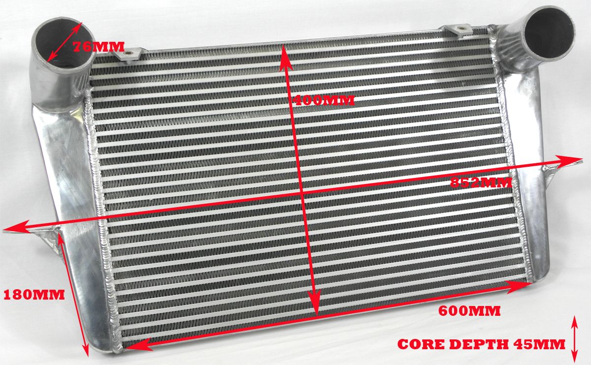 Universal Bar & Plate Front Mount Intercooler Core Size600x400x45mm 3