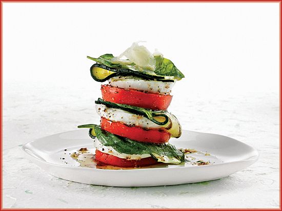 Roasted Tomato & Zucchini Salad