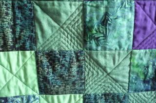 Descending Echoes, More stitching/quilting detail;