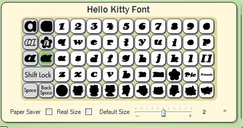 Hello Kitty Font. Hello Kitty Font - screen