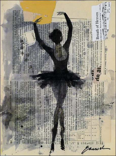 Print Art Ink Drawing Ballet Art Painting Illustration Gift Ballerina Autographed Emanuel M. Ologeanu Ask a