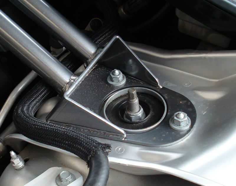 Charger SRT Hood clearance with the strut tower bar. Charger Forums