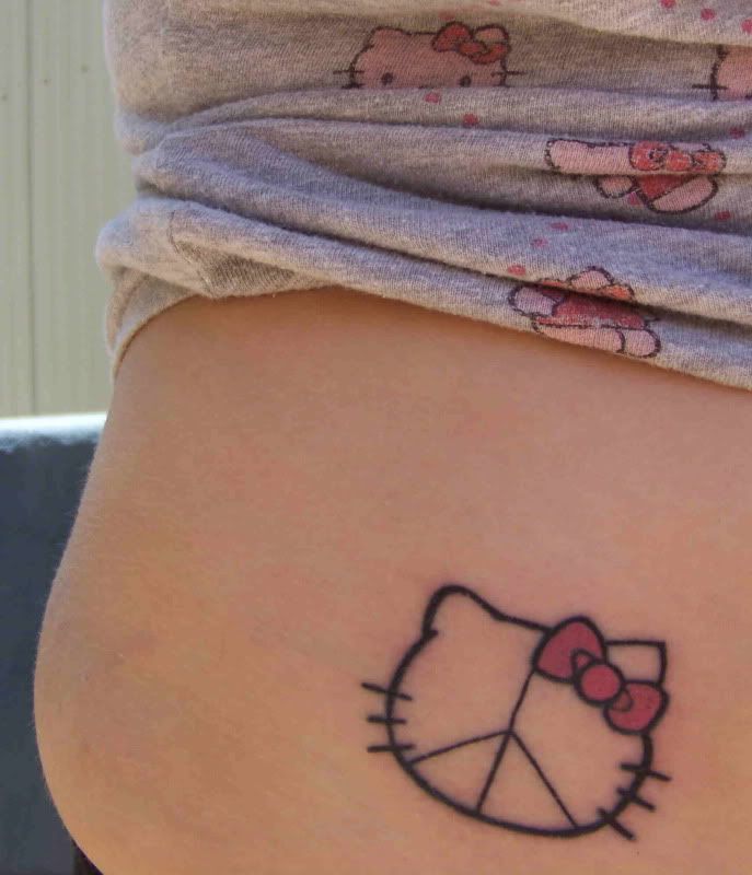 peace tattoo. hello-kitty-peace-tattoo-1.jpg