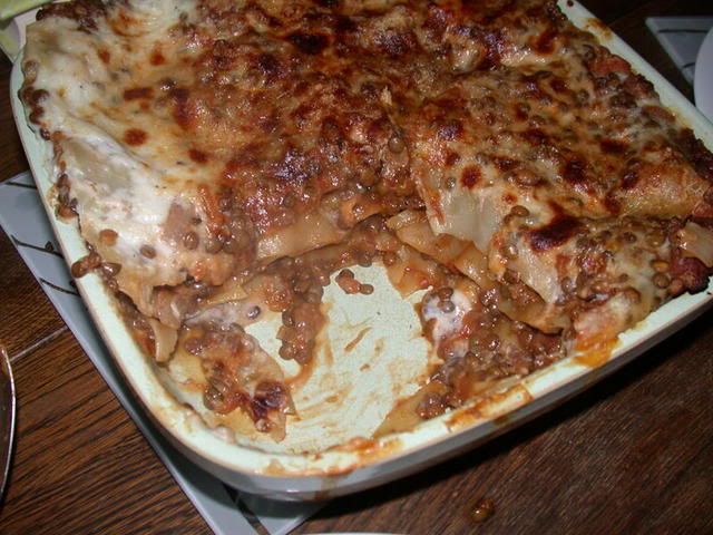 puy lentil lasagna