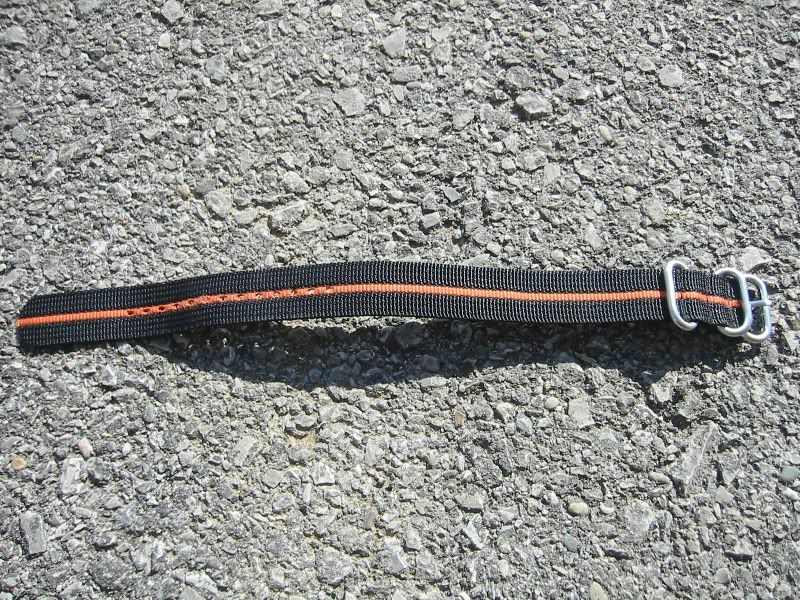 SOLD*****20mm Orange Skunk Zulu - black | WatchUSeek Watch Forums