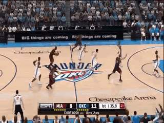 Miami Heat Oklahoma Thunder on Video   Miami Heat Vs  Oklahoma City Thunder   Operation Sports