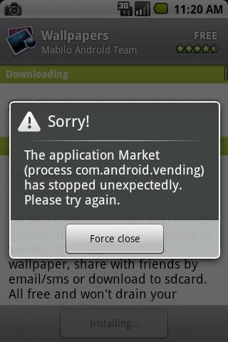 Android Force Close