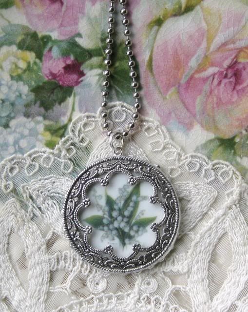 Lily of the Valley  Pendant