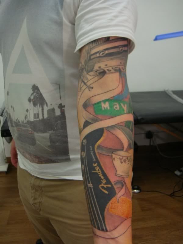 Music Themed Tattoo Sleeve