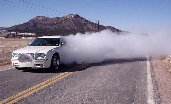 Chrysler crossfire burnout #2