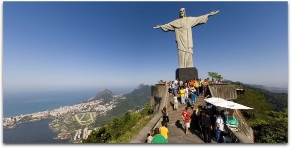 Rio de Janeiro view from Corcovado - Christ The Redeemer Rio de Janeiro - photo panoramique