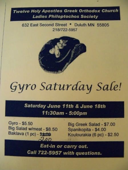 Gyro Saturday Sale