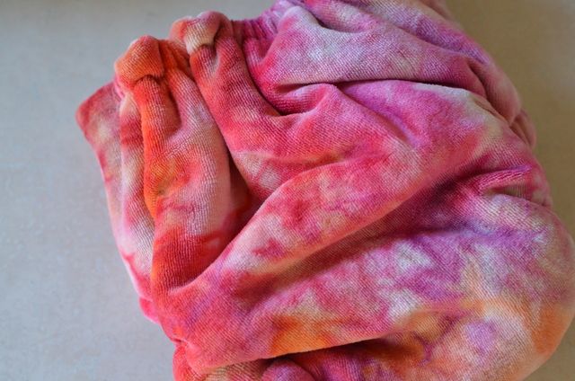 One Size Hand Dyed Velour Fitted Cloth Diaper One Size Hand Dyed Velour Fitted Cloth Diaper