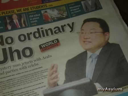Jho Low front-paged by The Star, image hosting by Photobucket
