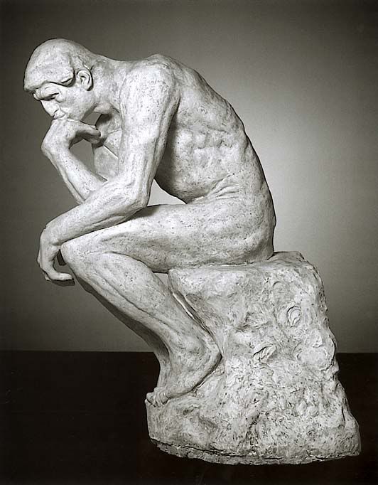 Rodin's The Thinker, taken from OnlineThinking.com, image hosting by Photobucket