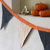 sewing-a-flag-garland-halloween-decorations