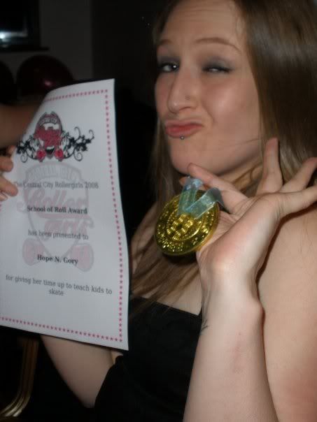 me and my award for teaching kids to skate