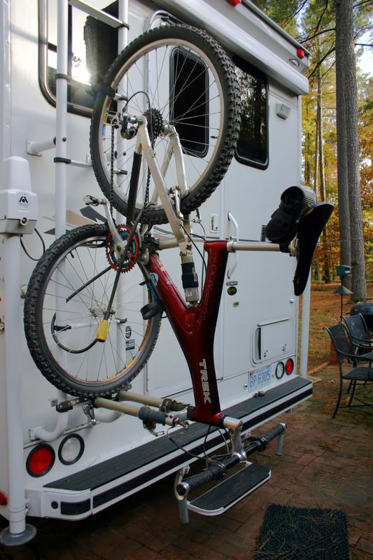 truck camper bike rack