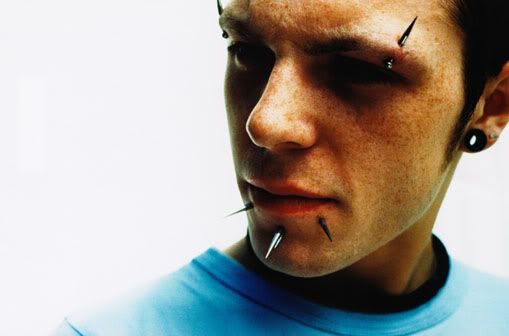 Extreme Body Piercing Face Placement