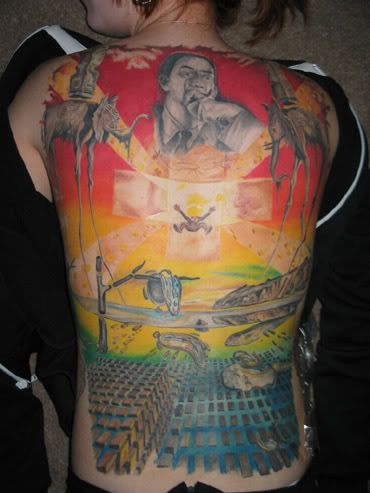 Salvador Dali Tattoos. salvador dali tattoo