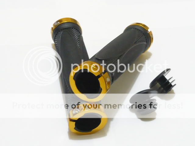 Mountain Bike Bicycle Handlebar Lockon Grips GOLD +Gift  