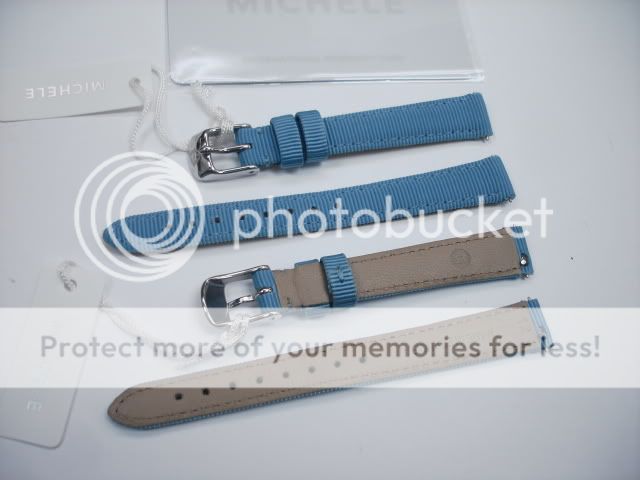 ORIGINAL MICHELE Coquette Blue Fabric Watch BAND 12mm  