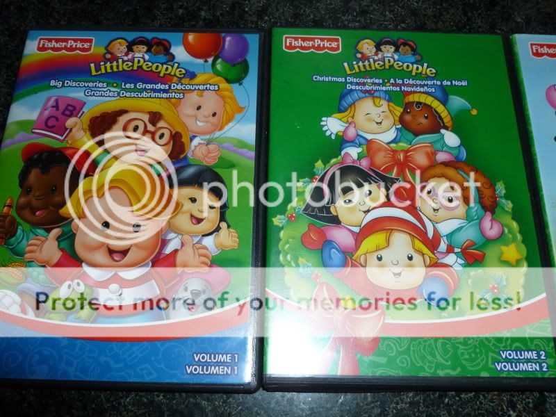 Fisher Price Little People DVD Lot of 6 Vol 1 2 3 4